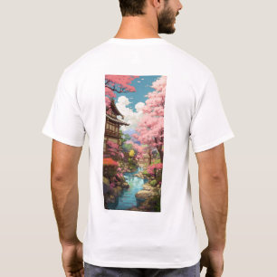 Cherry Blossom Studio Ghibli Inspired T-Shirt