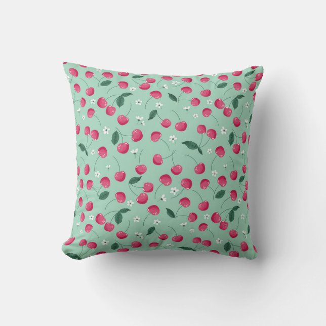 Cherry Blossom: Summer Festive Design Cushion (Front)