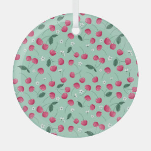 Cherry Blossom: Summer Festive Design Glass Tree Decoration