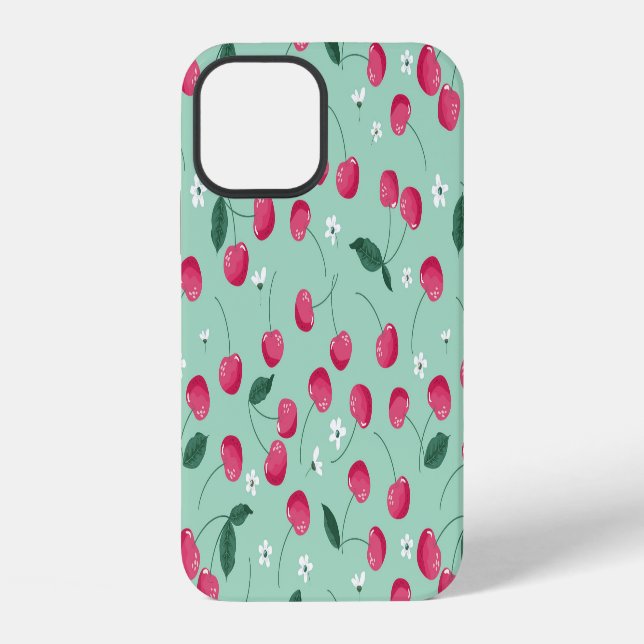 Cherry Blossom: Summer Festive Design iPhone Case (Back)
