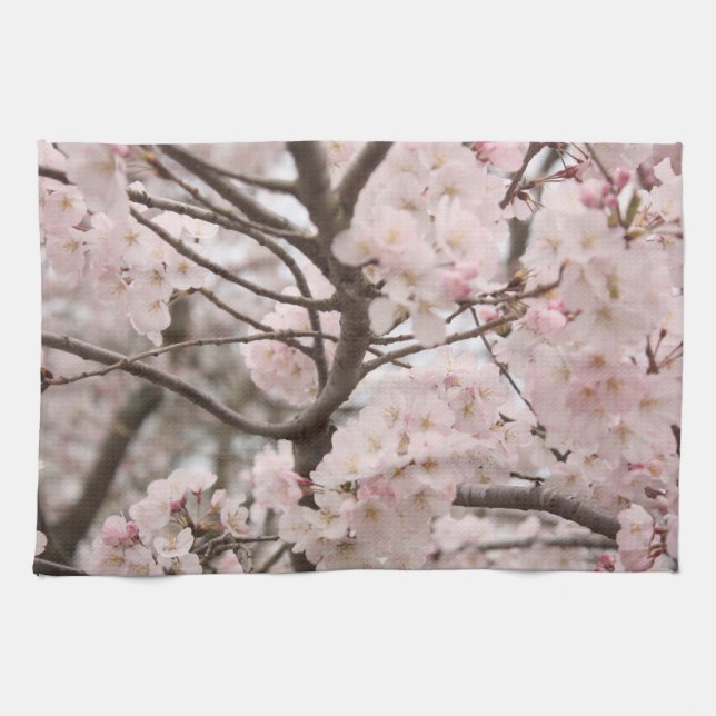 Cherry Blossom Tea Towel (Horizontal)
