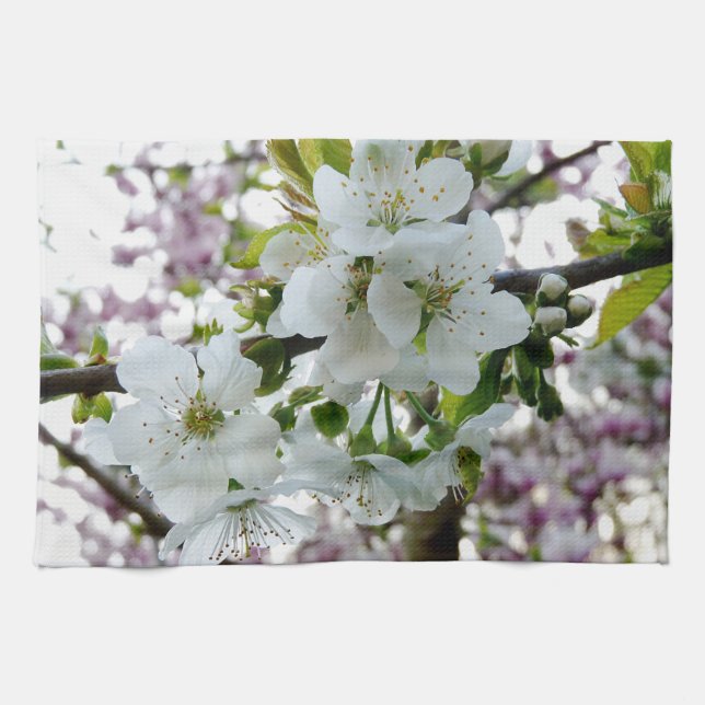 Cherry Blossom Tea Towel (Horizontal)