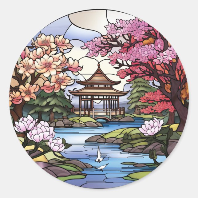 Cherry Blossom & Temple Sticker Collection (Front)
