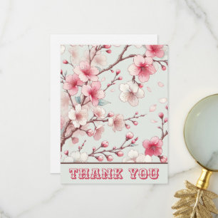 Cherry Blossom Thank You Card