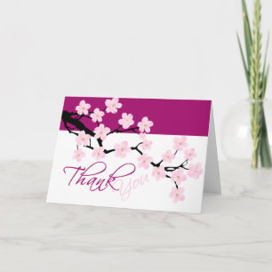 Cherry Blossom Thank You Card