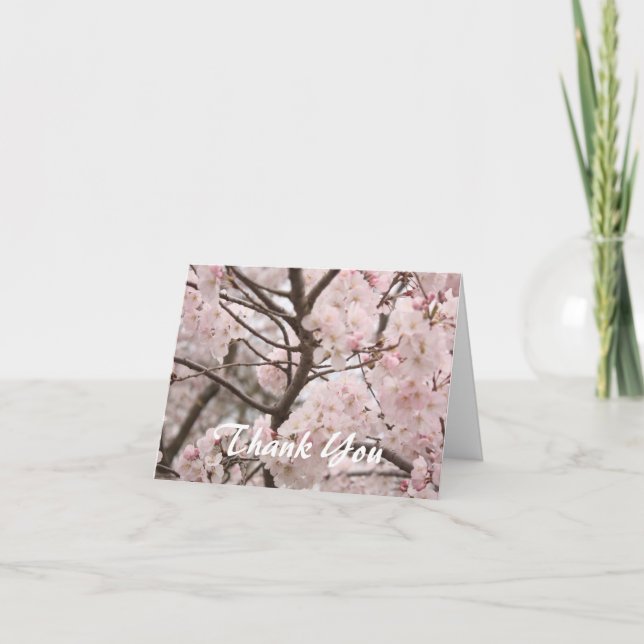 Cherry Blossom Thank You Card (Front)