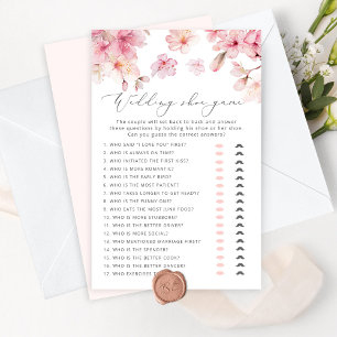 Cherry blossom The wedding shoe game