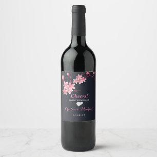 Cherry Blossom  The Wedding Wine Label