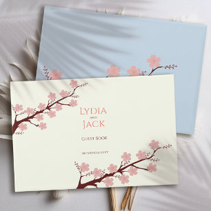 Cherry Blossom Themed Wedding Guest Book