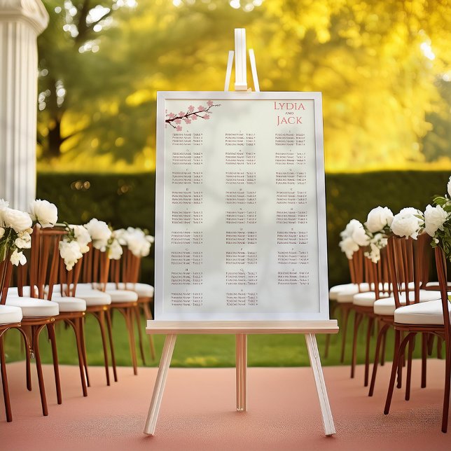 Cherry Blossom Themed Wedding Poster (Creator Uploaded)