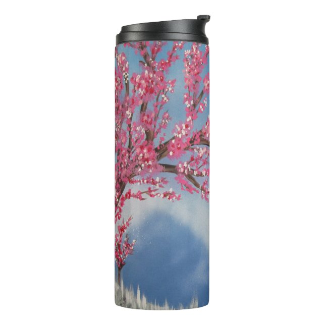 Cherry Blossom Thermal Tumbler (Rotated Left)