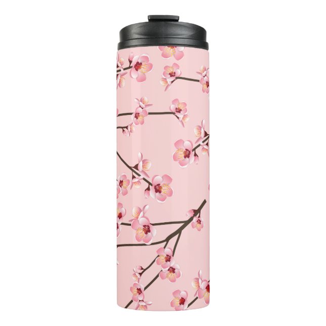 Cherry Blossom Thermal Tumbler (Front)