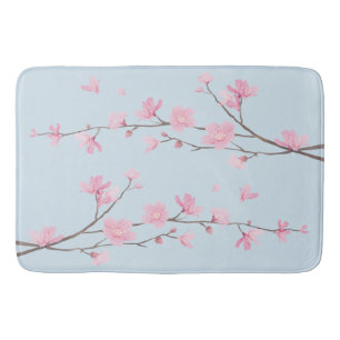Cherry Blossom - Transparent Background Bath Mat