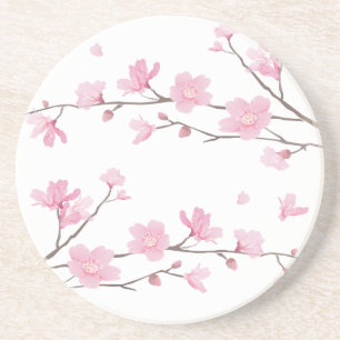 Cherry Blossom - Transparent Background Coaster