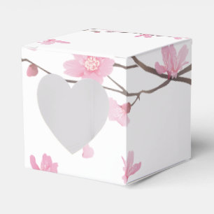 Cherry Blossom - Transparent Background Favour Box