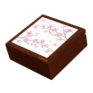 Cherry Blossom - Transparent Background Gift Box