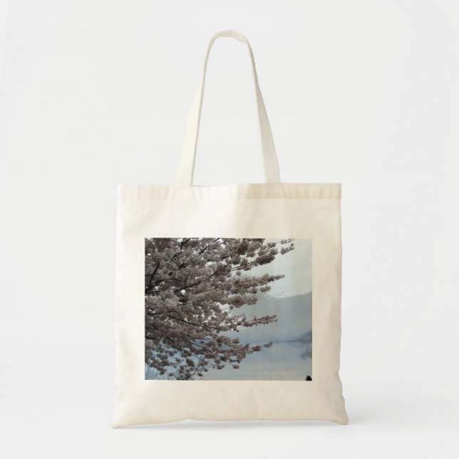 Cherry Blossom Tree Art Budget Tote Bag (Front)
