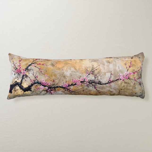 Cherry blossom tree branch body cushion (Front)