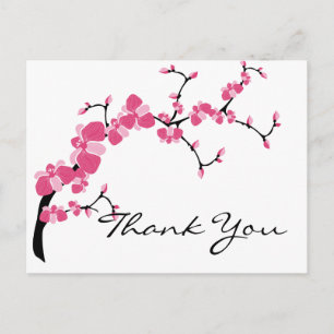 Cherry Blossom Tree Branch Customisable Postcards