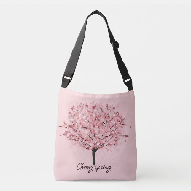 Cherry Blossom Tree Crossbody Bag (Front)