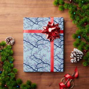 Cherry Blossom Tree Pattern Wrapping Paper