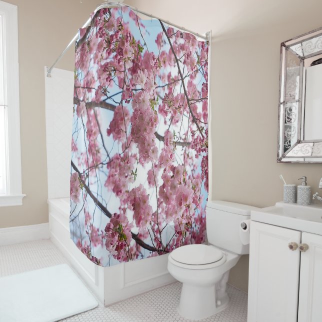 Cherry Blossom Tree Shower Curtain (In Situ)