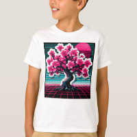 Cherry Blossom Tree Synthwave 803