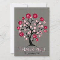 Cherry Blossom Tree Thank You For Donation