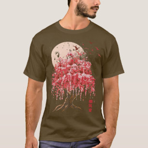 Cherry Blossom Tree Vintage Asian Japanese Graphic T-Shirt