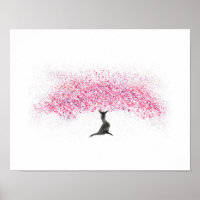 Cherry Blossom Tree Watercolor