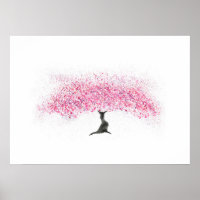 Cherry Blossom Tree Watercolor