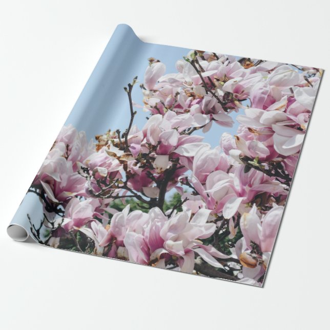 CHERRY BLOSSOM TREE WRAPPING PAPER (Unrolled)