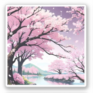 Cherry blossom trees