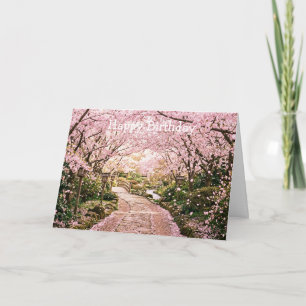 Cherry Blossom Trees Card