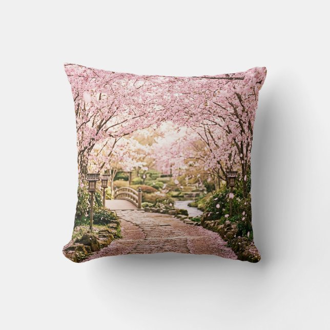 Cherry Blossom Trees Cushion (Front)
