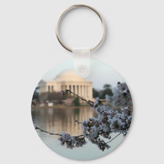 Cherry Blossom Washington DC Key Ring