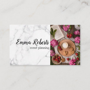 Cherry Blossom Watercolor Floral Elegant Pink Business Card