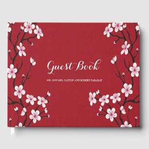 Cherry Blossom   Wedding guest Book