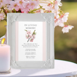 Cherry Blossom Wedding In Loving Memory  Poster