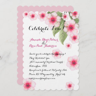 Cherry BLossom Wedding Invitation
