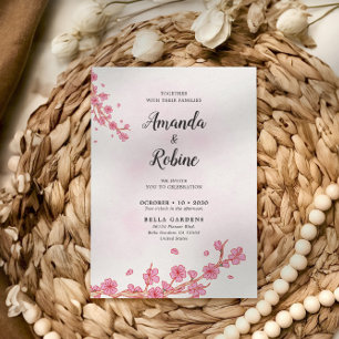 Cherry Blossom Wedding Invitation