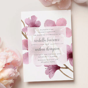 Cherry Blossom Wedding Invitation