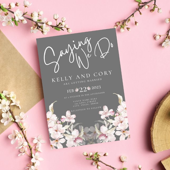 Cherry Blossom Wedding Invitation (Creator Uploaded)