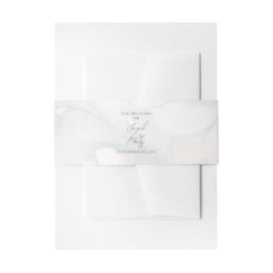 Cherry Blossom Wedding Invitation Belly Band