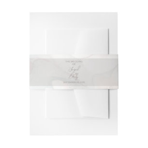 Cherry Blossom Wedding Invitation Belly Band
