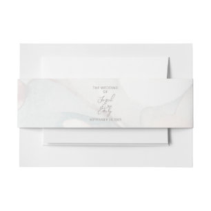 Cherry Blossom Wedding Invitation Belly Band