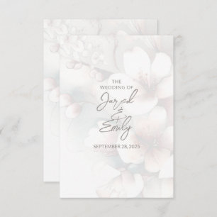 Cherry Blossom Wedding RSVP Card