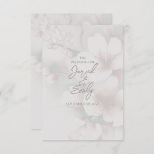 Cherry Blossom Wedding RSVP Card