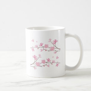 Cherry Blossom - White Background Coffee Mug