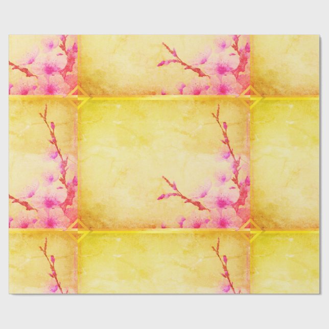 Cherry Blossom Wrapping Paper (Flat)